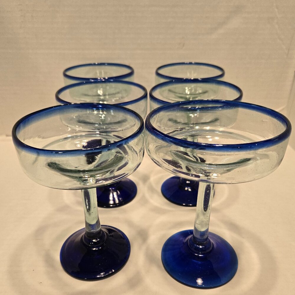 MARGARITA HANDBLOWN GLASSES.